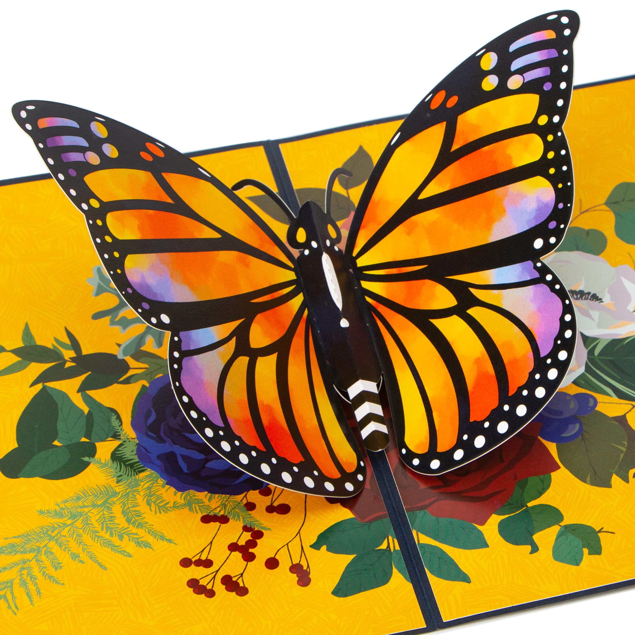Mua Ribbli Monarch Butterfly Pop Up Card - 3D Butterfly Card for Women ...