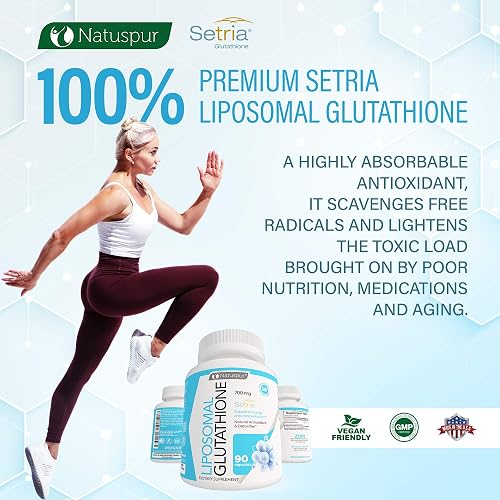 setria glutathione 1000mg Liposomal Glutathione Capsules – 1000mg Pure Reduced Setria Glutathione  Supplement with Phospholipid Complex for Liver Detox Cleanse and Immune  Support – Non-GMO and Gluten Free (90 Caps) in Dubai - UAE