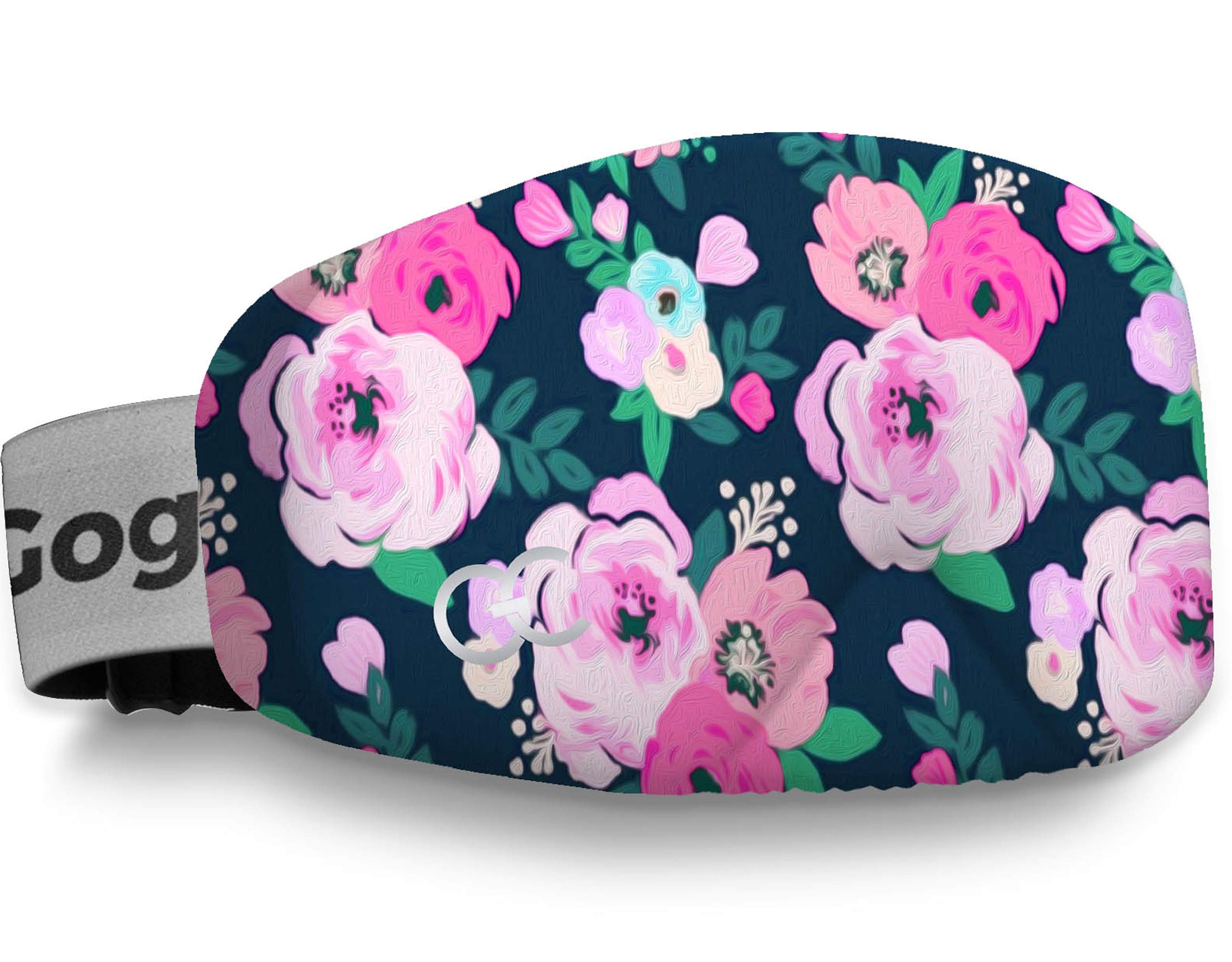 GogglesCover Ski Goggles Protective Cover, Protective Goggle Cover Portable, Ski Goggle Cover Sleeve Anti-Scratch, Ski Goggles Accessories, Ski Equipment, Pink Rose Design