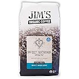 Jim’s Organic Coffee – Sweet Nothings Decaf – Light Roast, Whole Bean, 12 oz Bag