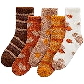 HYVOROS Womens Fuzzy Socks Cozy Fluffy Winter Warm Soft Slipper Socks Christmas Gifts