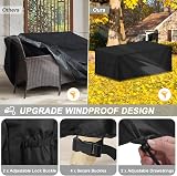 LAMUNI 150x90x90cm Garden Furniture Cover Waterproof 420D Oxford view 3