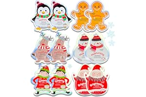 Epielle Holiday Character Face Mask 12 Pack, Fun & Effective Korean Skin Care, Spa Party Favors, Stocking Stuffers, Birthday 