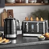 Russell Hobbs Inspire 4-Slice Toaster Extra Wide Slots 1800W Black view 2