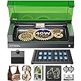 xTool S1 40W Laser Engraver and Cutter Machine with Air Assist & Honeycomb, 23.93" x 15.16" Bed Size, Beginner-Friendly, Laser Engravering Machine for Wood and Metal, Acrylic, etc. - Basic Bundle