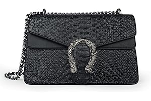 JBB Crossbody Shoulder Purses Women Snake-Printed Leather Evening Clutch Chain Strap Small Satchel Bags