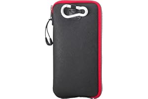 OneJoy Phone Sleeve Lightweight Cell Phone Pouch for Mobile Protection, Slim Fit and Durable, with Clip-on for Easy Carrying, Enough for 6.1" to 6.9" Cellphone [ Black ]