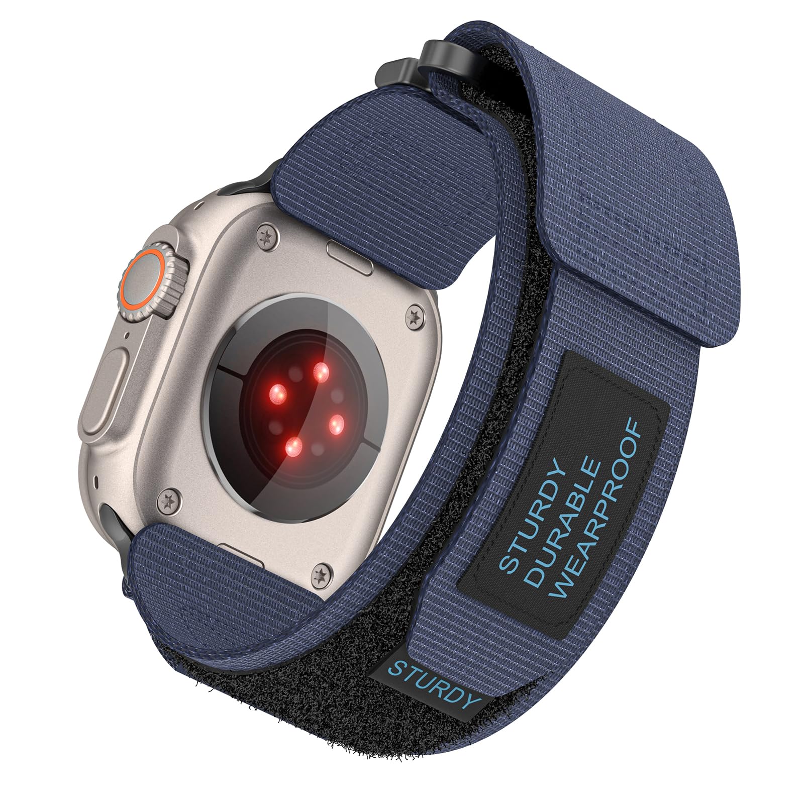 SumRioo Strap 49mm 46mm 45mm 44mm 42mm(Series 3 2 1) Compatible with Apple Watch Strap, Braided Nylon Sport Band, Hook & Loop Design for iWatch Ultra/Ultra2, Series 10 9 8 7 6 5 4 3 2 1 SE2 SE, Blue