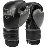 Everlast Powerlock 2 Hook &amp; Loop Boxing Gloves | Fight Training Gloves | Hook and Loop with Durable Hand &amp; Wrist Support | Heavy Bag &amp; Fitness Training
