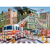 Ravensburger Fire Truck Rescue - 100 Piece XXL Jigsaw Puzzle for Kids | Unique and Perfectly Fitted Pieces | Colorful Design with Matte Finish | Educational and Fun Toy