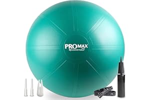 SMARTERLIFE PRODUCTS SmarterLife PRO MAX Workout Exercise Ball for Fitness, Yoga, Balance, Stability, or Birth Ball for Pregnancy and Labor, Great as Yoga Ball Chair for Office or Home Gym Equipment