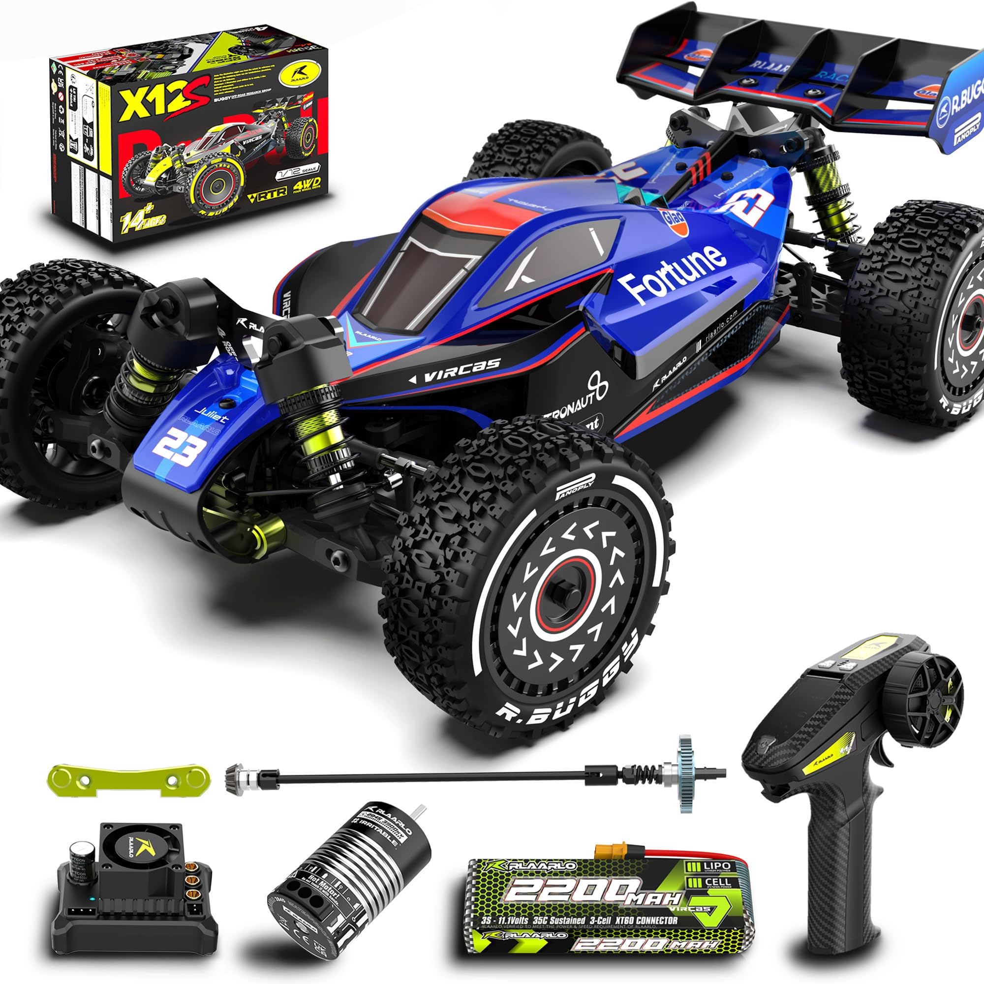 Photo 1 of *************MISSING MOST ACCESSORIES*************
VIRCAS 1/12 Brushelss RC Cars, 50 MPH, RC Buggy, Remote Control Truck, 4×4 Monster Car, Ages 8+