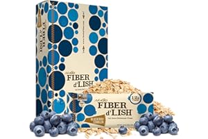 NuGo Fiber d'Lish Blueberry Cobbler, 12g High Fiber, Vegan, 150 Calories, 1.6 Ounce (Pack of 16)