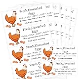 Unwashed Chicken Quail Duck Egg Carton Stickers 1