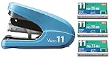 Max Vaimo HD-11FLK Flat Clinch Stapler with 3 Boxes