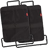 Lusso Gear Kick Mats (2 Pack) - Car Seat Back Protectors, Premium Waterproof Fabric, Reinforced Corners to Prevent Sag, and 4