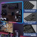 Caossuixin 24 IN 1 Pegboard Wall Organiser Kit 4x 30cm Tiles 22pc Accessories view 3