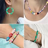Fournine 15800 Pcs Clay Beads Bracelet Making Kit 72 Colors 3 Boxes view 6