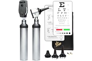 ZETALIFE Zyrev Combo Otoscope Oph Set - Multi-Function Otoscope/Opthalmoscope for Ear & Eye Examination with Portable Carry Case, Sight Chart & Replacement Tips (1st Edition)