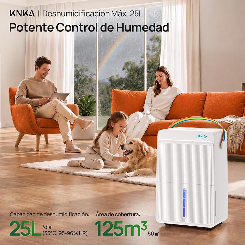 Deshumidificador 25L/día Desumidifador Tres Modos de Funcionamiento