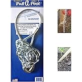 Upgraded Original Heavy-Duty Fence Post Removal Tool &ndash; Stronger Cable, Longer Chain, Works with Jack or Lever to Pull Broken Wood Fence Posts for Repair &amp; Replacement fence repairs