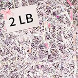 2 LB Crinkle Cut Paper Shred Filler, Iridescent