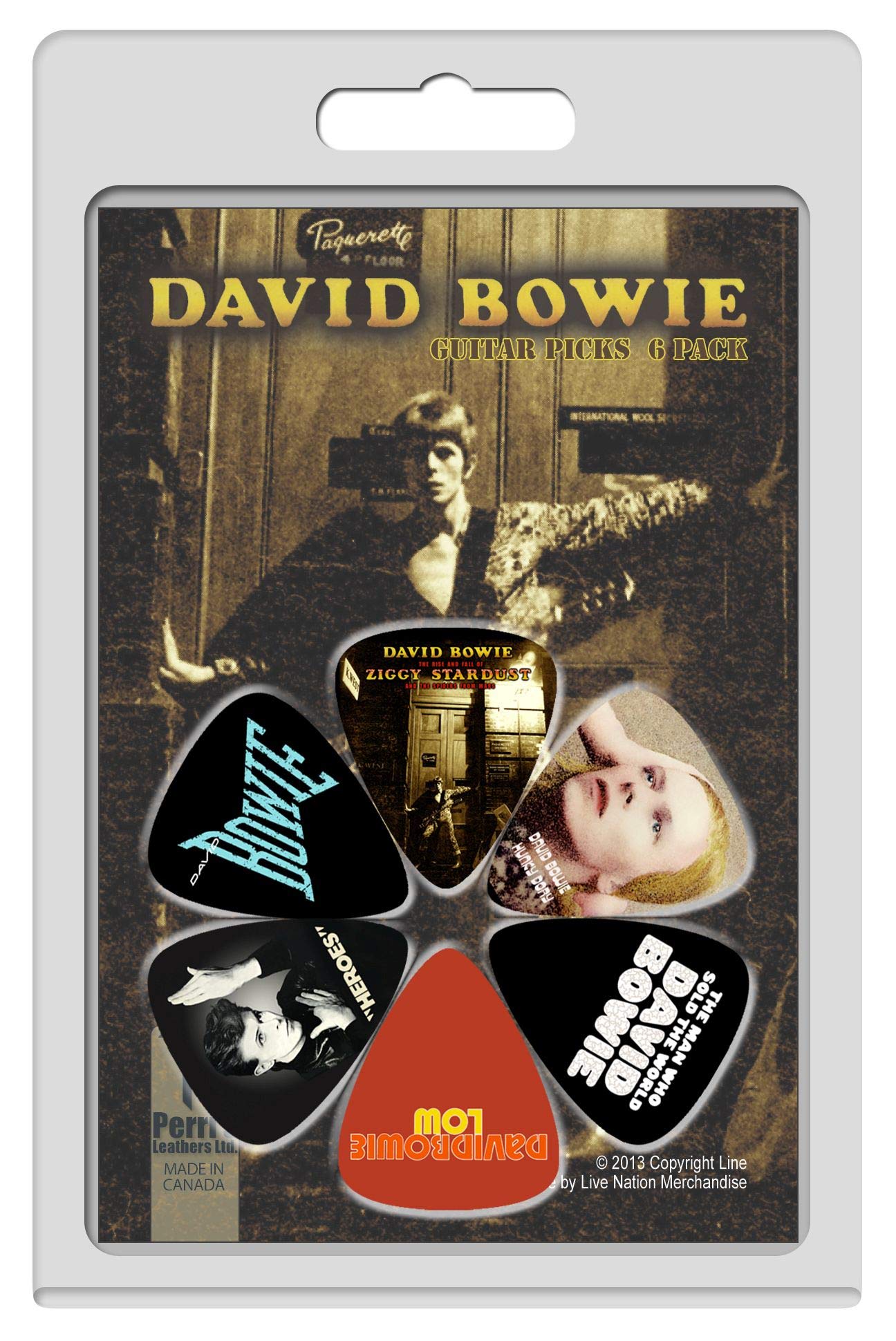 Perri's Leathers LP-DB1 David Bowie Guitar Picks Multi