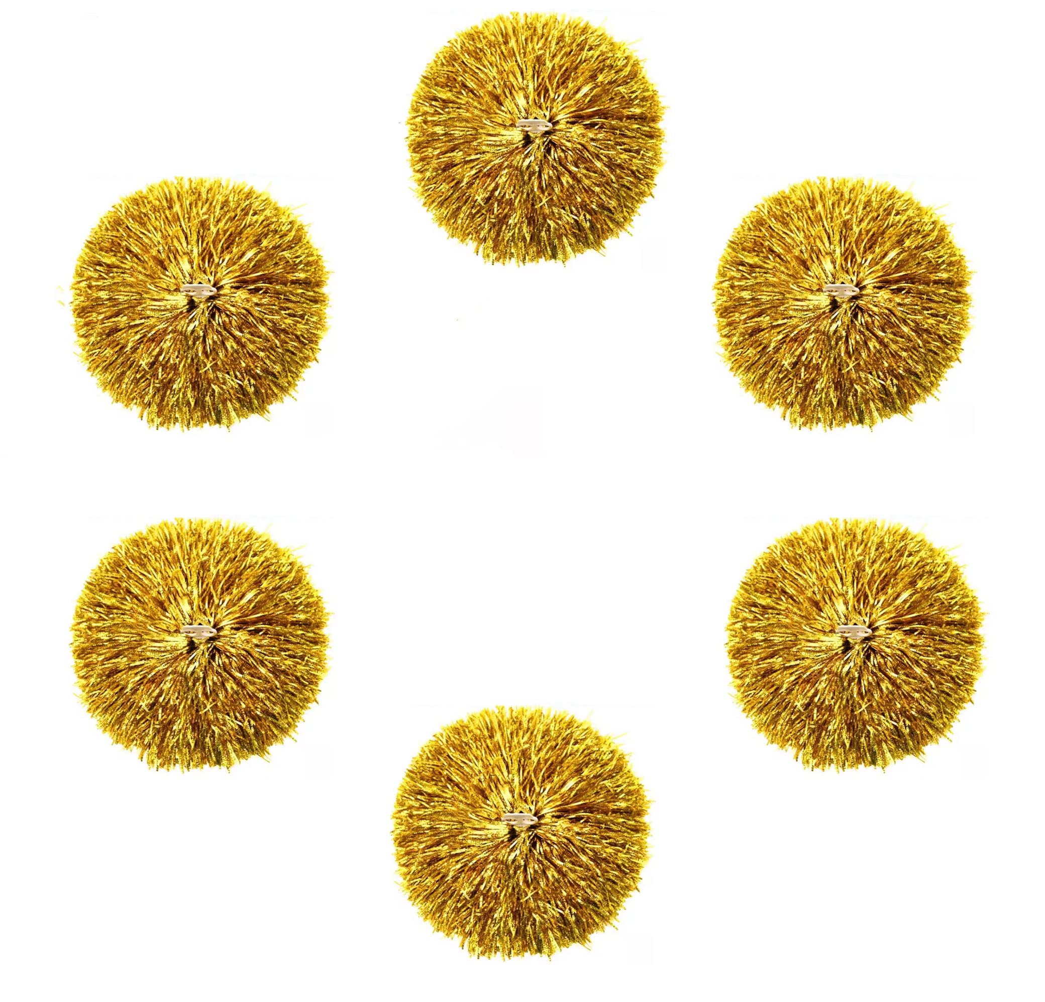 Pack of 6 cheerleading pompoms, cheerleader pompoms, for children, adults, sports competition holidays.