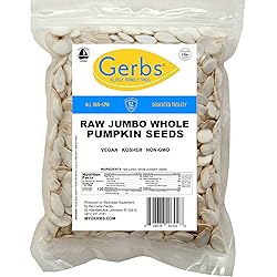 Jumbo Raw Pumpkin Seeds in Shell by Gerbs - 4 LBS