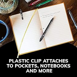 BIC Gelocity Quick Dry Black Gel Pens, Medium Point
