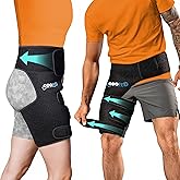 5 in 1 Hip Brace for Women Men Sciatica Pain Relief Devices - Adjustable Groin, Hip Flexor Compression Wrap for Comfortable Thigh, Hamstring & Sciatic Nerve Support, Improved Mobility & Recovery