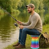 Trimming Shop Heavy Duty Foldable Telescopic Stool Rainbow view 9