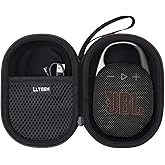 LTGEM Case Compatible with JBL Clip 4/5 Ultra Portable Waterproof Dustproof Bluetooth Speaker, Black