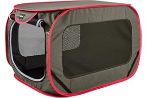 PetEase Large Pop Up Kennel,Collapsible Travel Pet Crate, Indoor and Outdoor Portable Dog Enclosure, Portable Pet Car Seat Ke