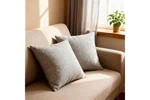 EVAsponge Decorative Indoor Throw Pillows with Inserts 18x18 Inch Set of 2 – Fall Modern & Anthropologie Home Decor for Living Room, Bedroom | Soft Throw Pillows for Sofa, Couch