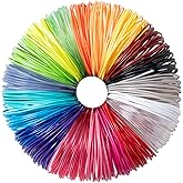 20 Colors 3D Pen PLA Filament Refills, Each Color 10feet, Total 200 Feet, 1.75mm PLA, Works with Most 3D Printing Pens