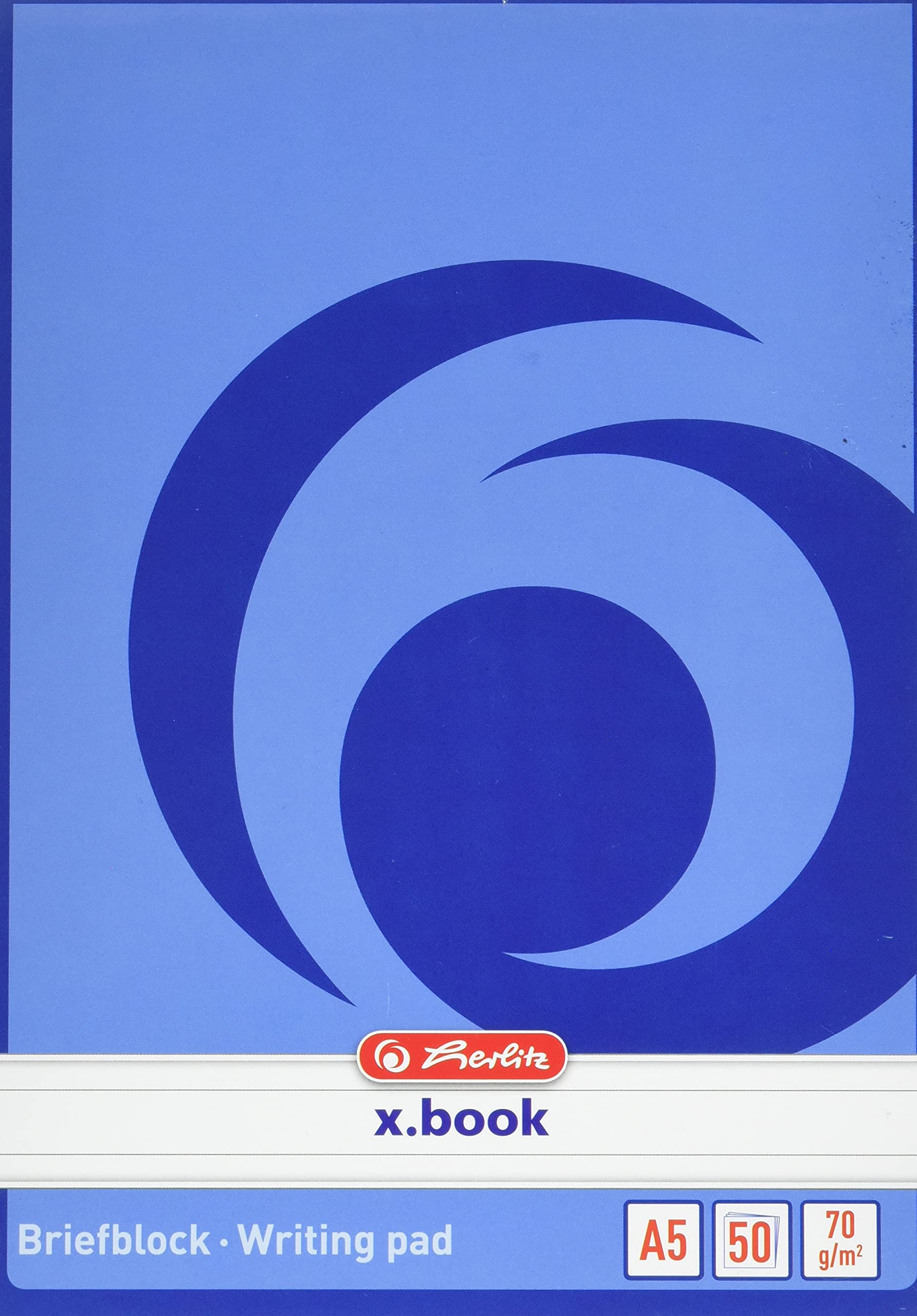 Herlitz A5 Writing Pads (Pack of 50 Sheets)