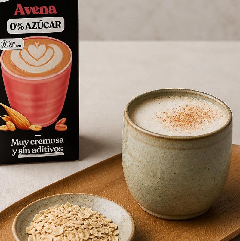 Bebida de Legumes de Aveia Barista sem Açúcar, Pacote de 6 x 1L