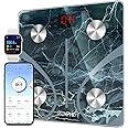 RENPHO Smart Scale for Body Weight, FSA HSA Eligible, Digital Bathroom Scale BMI Weighing Bluetooth Body Fat Scale, Body Composition Monitor Health Analyzer with Smartphone App (Marble, 11"/280mm)
