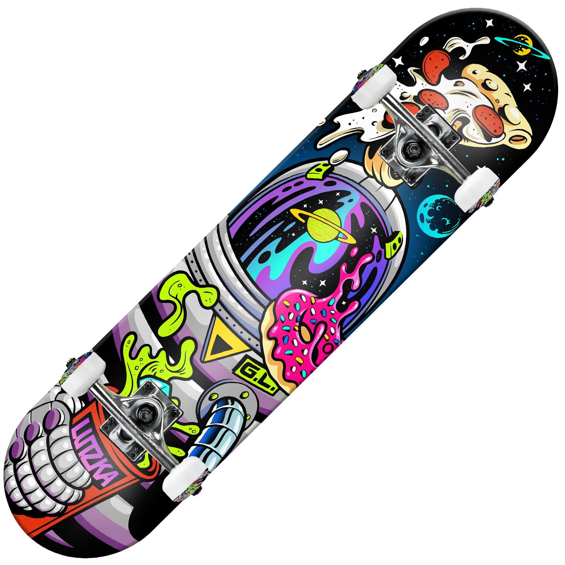 Roller Derby Deluxe Series Complete Skateboard for Beginners, Kids, Teens and Adults