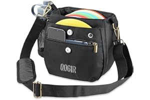 QOGIR Lightweight Disc Golf Bag: Durable Disc Golf Bag with 8+ Disc Capacity, Introductory Discs Golf Bag, Holds Water Bottle