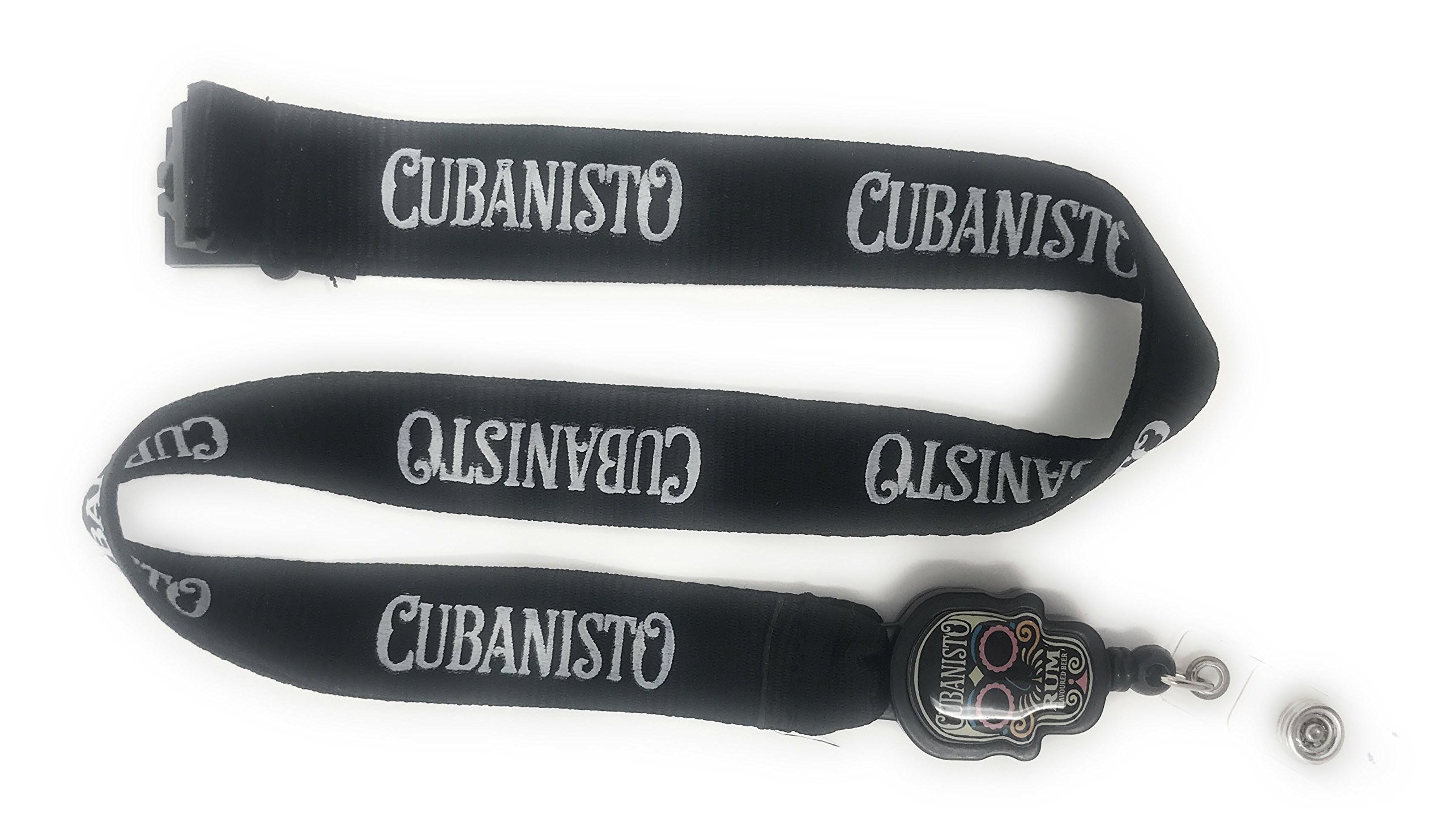 Official Cubanisto Rum Flavoured Beer Lanyard Neck / Key Strap / ID Card Strap with Extending Reel Cord