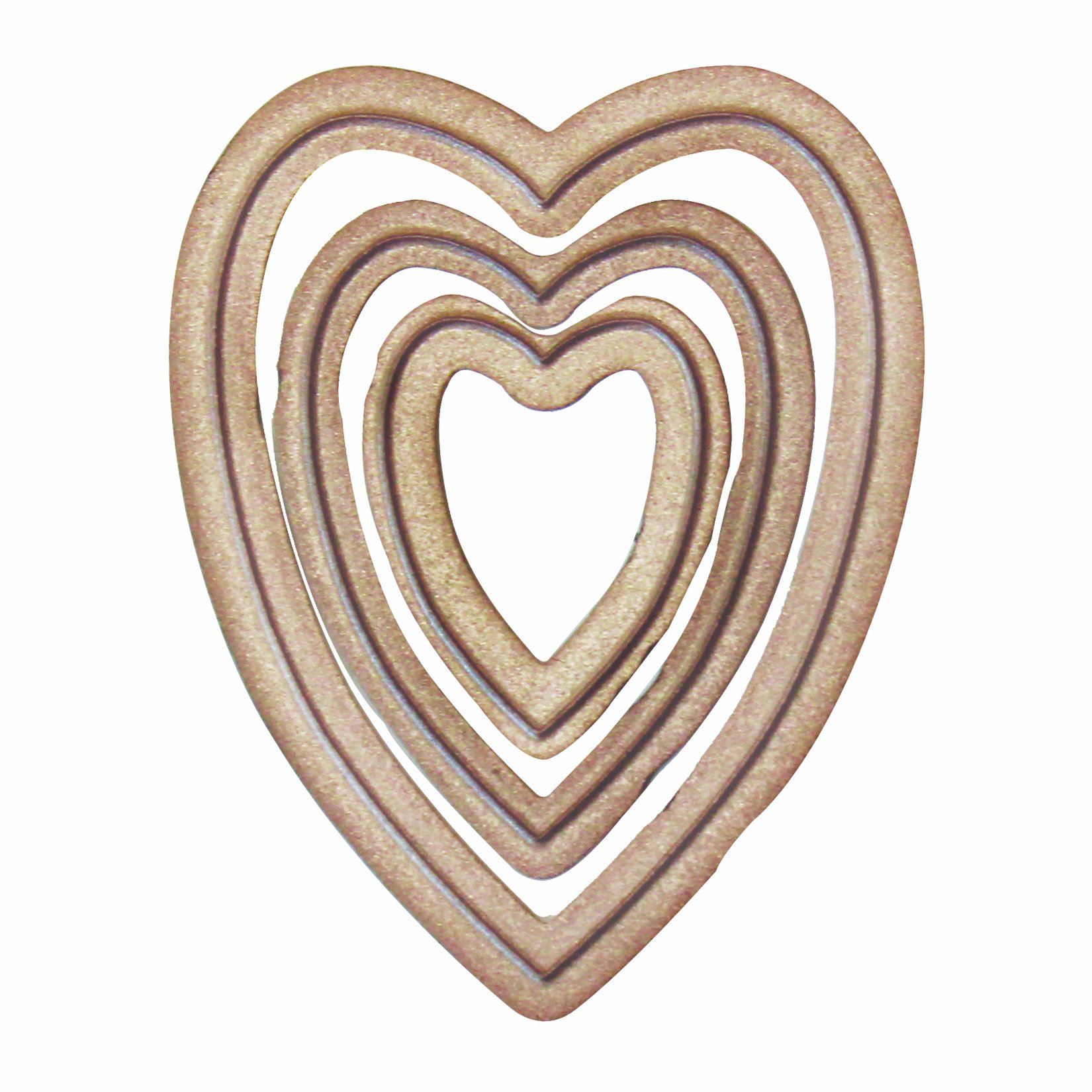 Bezel Spellbinder Paper Arts Hearts Two Die Template