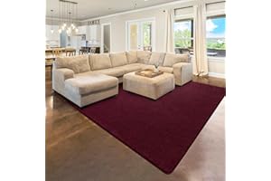 Area Rug for Bedroom Living Room, 4x6 Washable Soft Fluffy Rugs, Modern Minimalist Solid Low Pile Rug, Non-Slip Carpet Bedsid