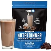NutriDinner by Nutrillermo &mdash; Grass-Fed Collagen Protein Powder with Magnesium, B-Vitamins &amp; Monk Fruit | Nighttime Collagen Peptides Drink for Sleep, Recovery &amp; Wellness | Sugar-Free