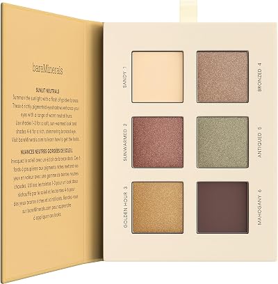 bareMinerals Ultranatural Eyeshadow Palette Six Rich Shades Vegan