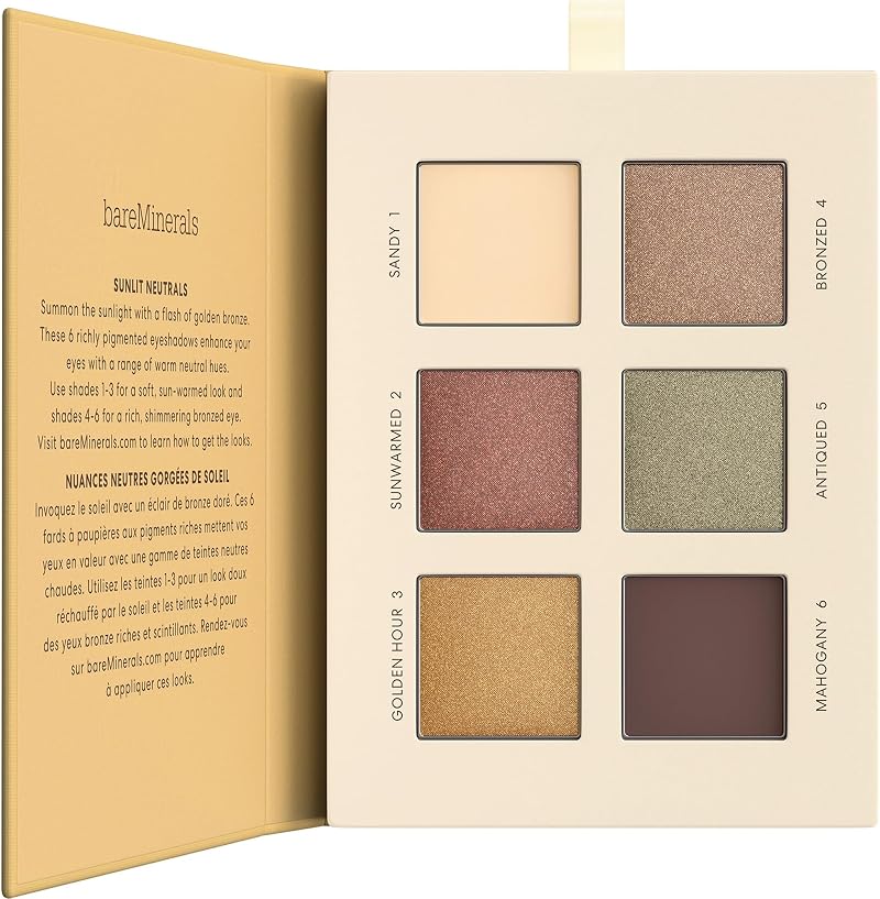 bareMinerals Ultranatural Eyeshadow Palette Six Rich Shades Vegan