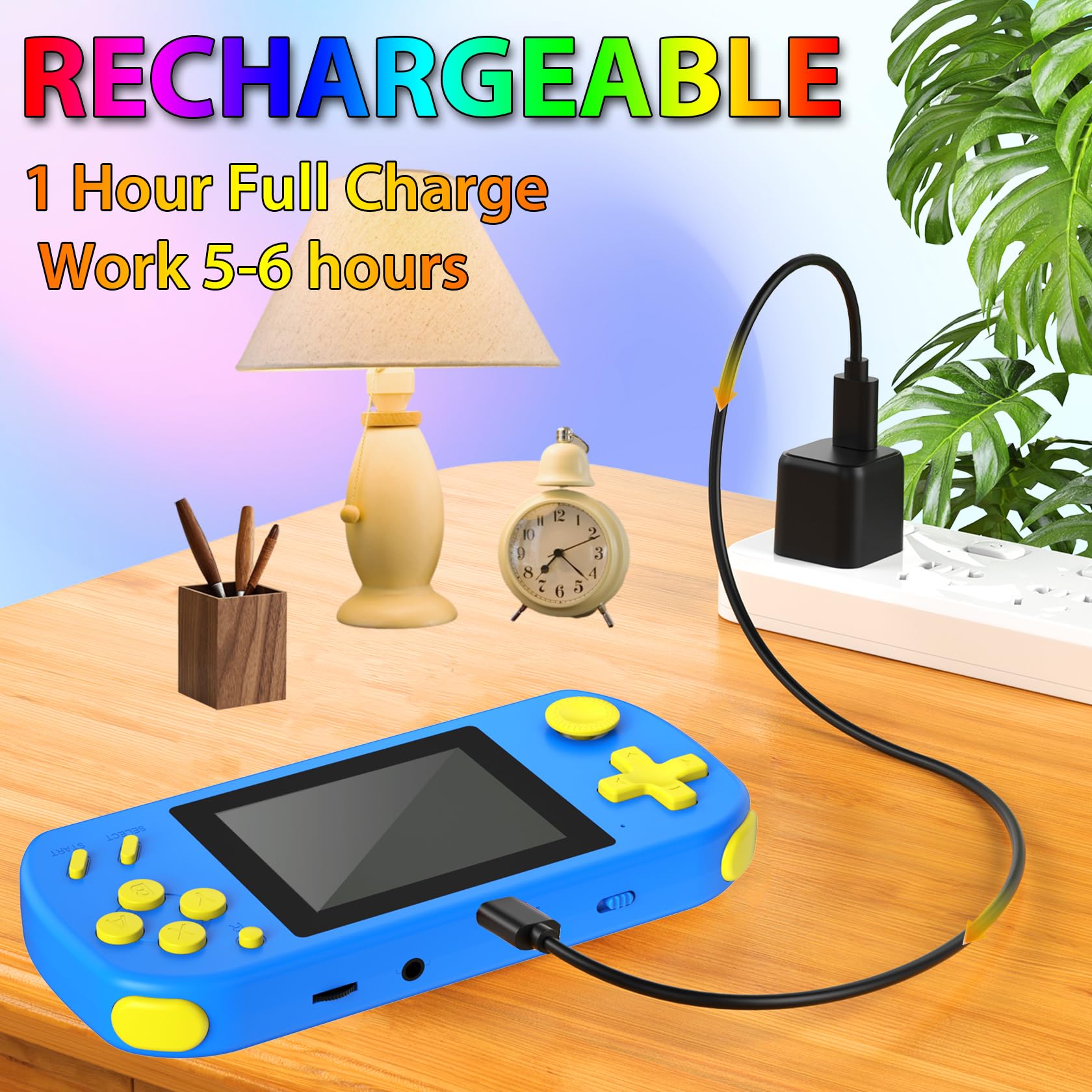 Handheld Games for Kids Preloaded 218 Retro Video Games, Portable Gaming System with 3.0