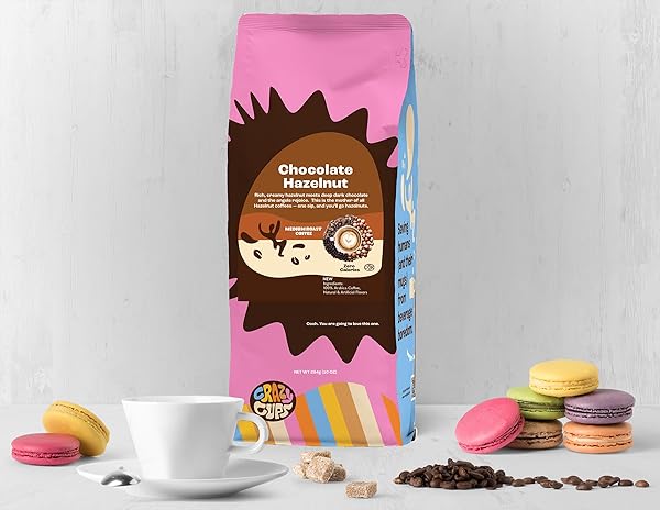 CRAZY CUPS FLAVORED GROUND COFFEE VARIETY PACK, INCLUDES CHOCOLATE HAZELNUT, FRENCH VANILLA CREME & DEATH BY CHOCOLATE, IN 10 OZ BAGS, VARIETY 3 PACK
