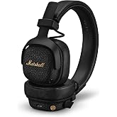 Marshall Milton A.N.C. Wireless On-Ear Headphones - Adaptive Noise Cancellation | 80 Hr Playtime | Microphone for Calls | Dur
